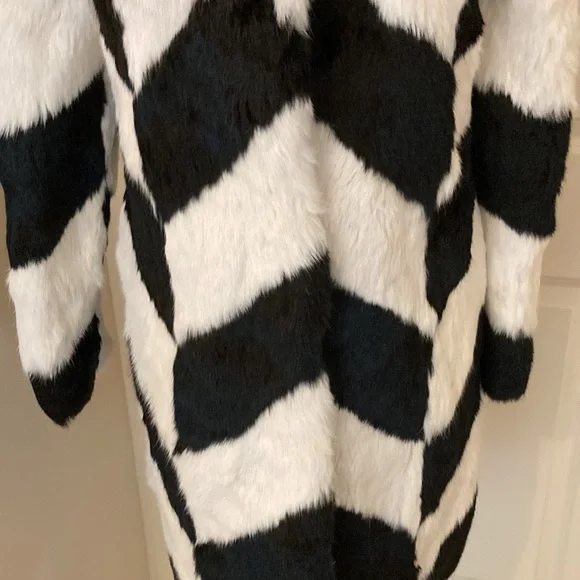 Adorable black and white rabbit coat
